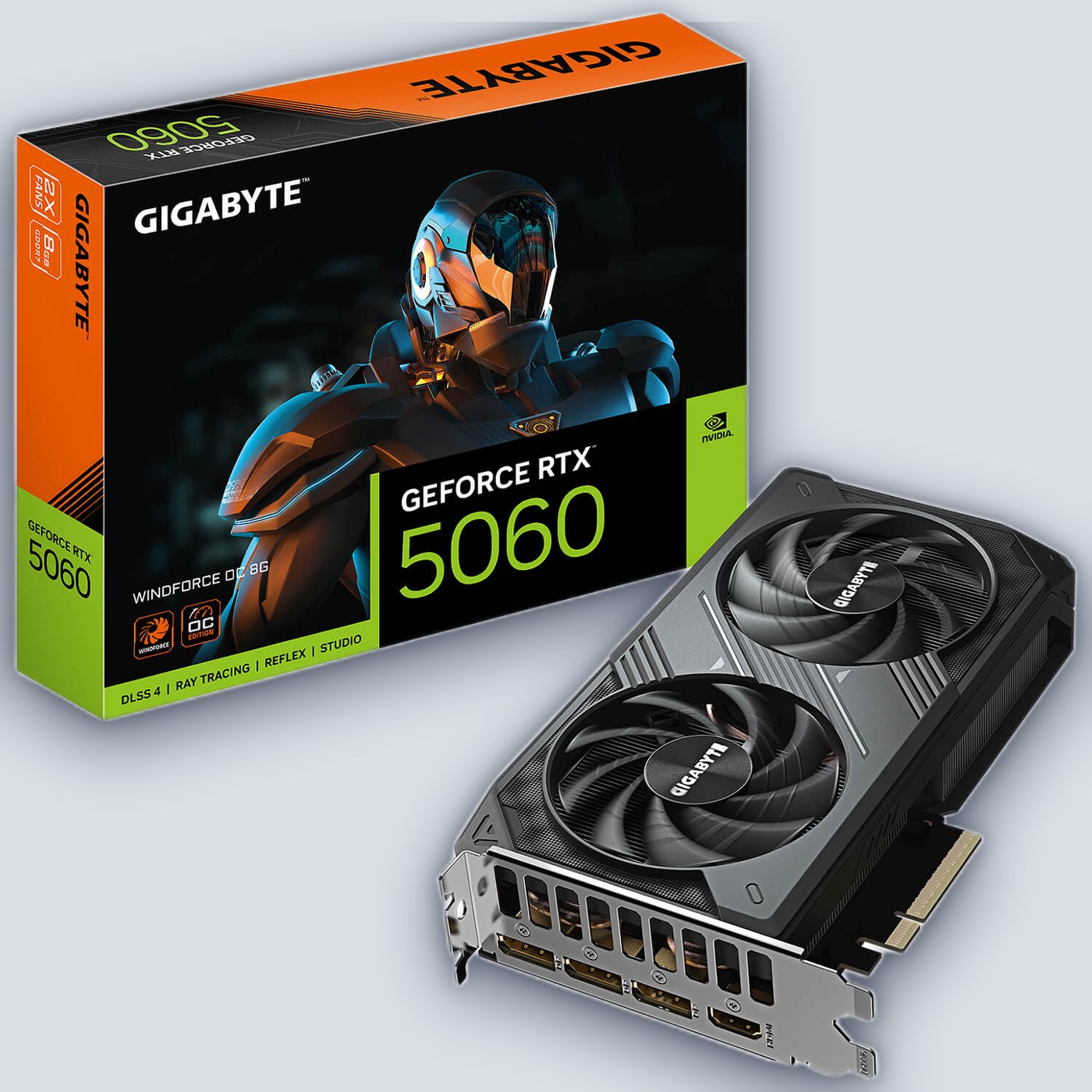 Gigabyte RTX 5060 WINDFORCE OC 8G GV-N5060WF2OC-8GD