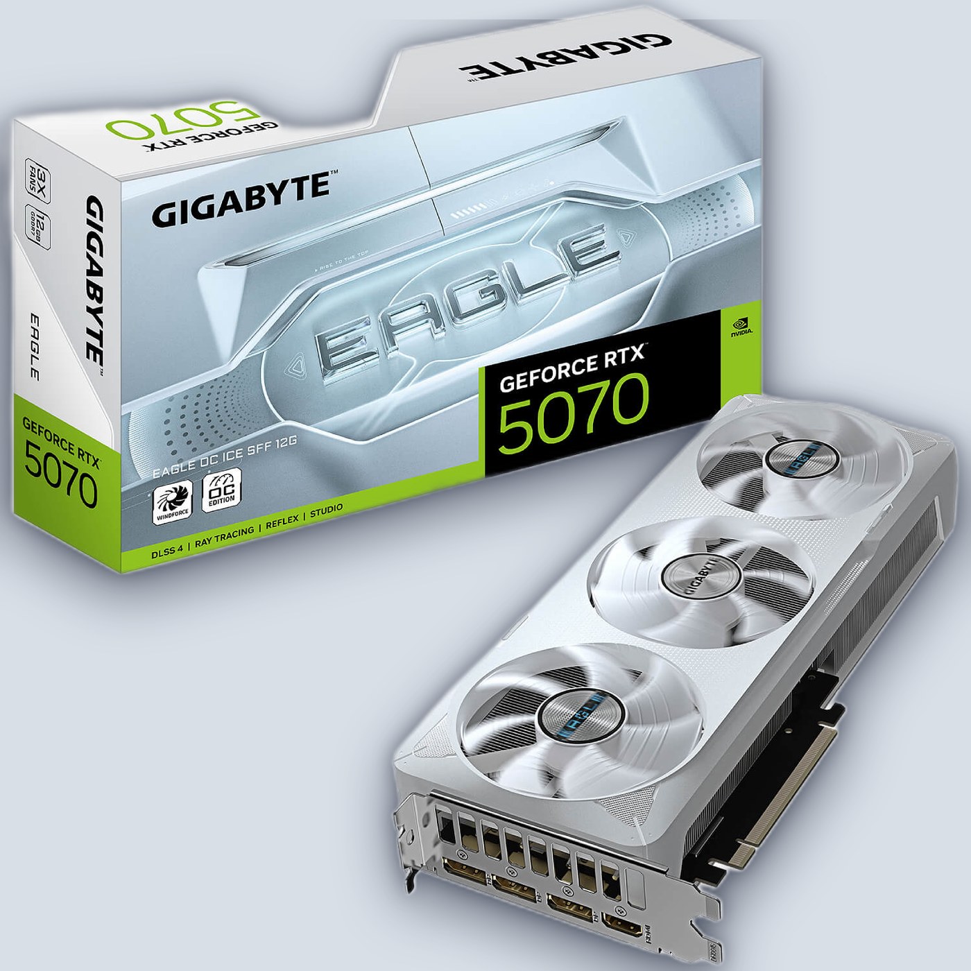 Gigabyte RTX 5070 EAGLE OC ICE SFF 12G GV-N5070EAGLEOC ICE-12GD