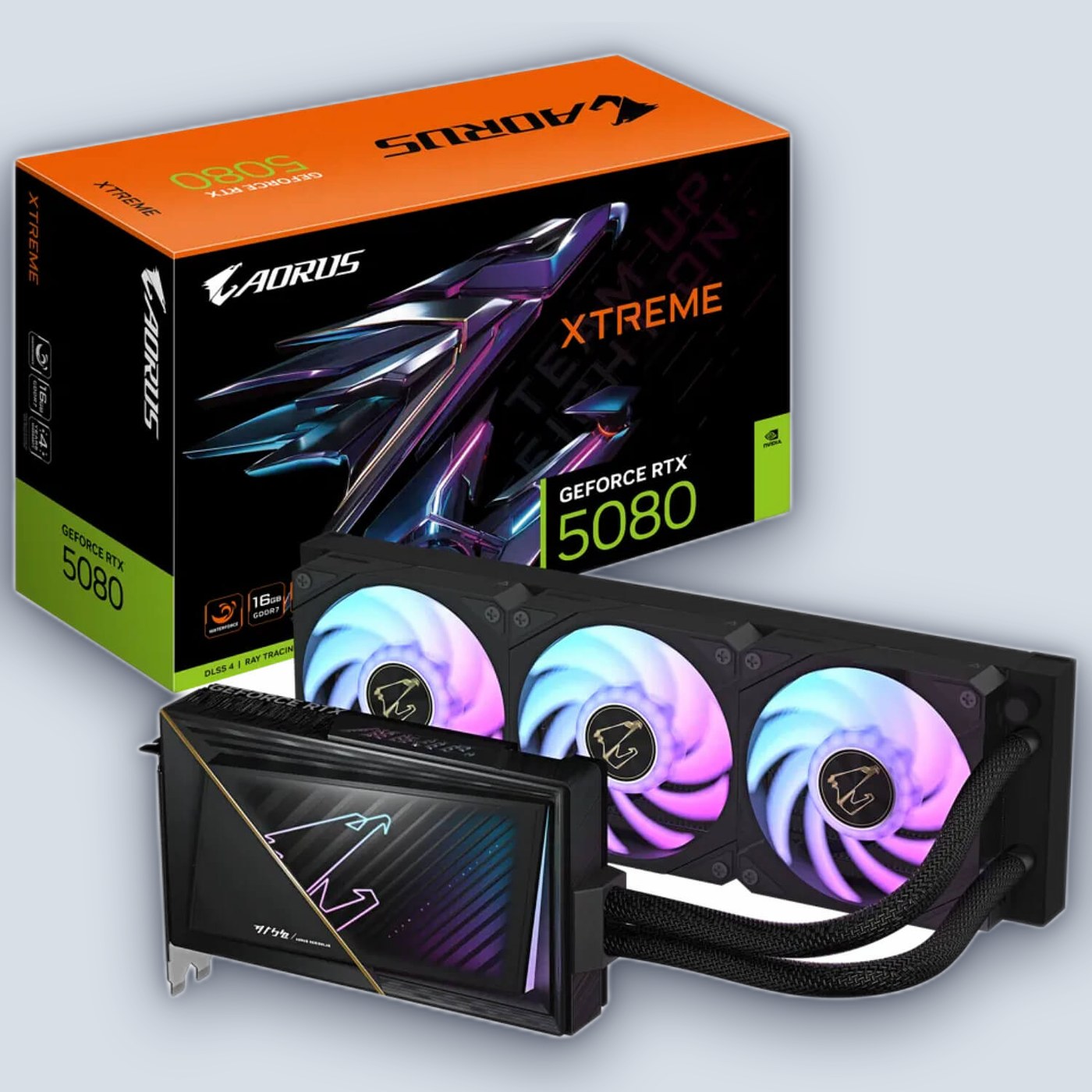 Gigabyte AORUS GeForce RTX 5080 XTREME WATERFORCE 16G GV-N5080AORUSX W-16GD