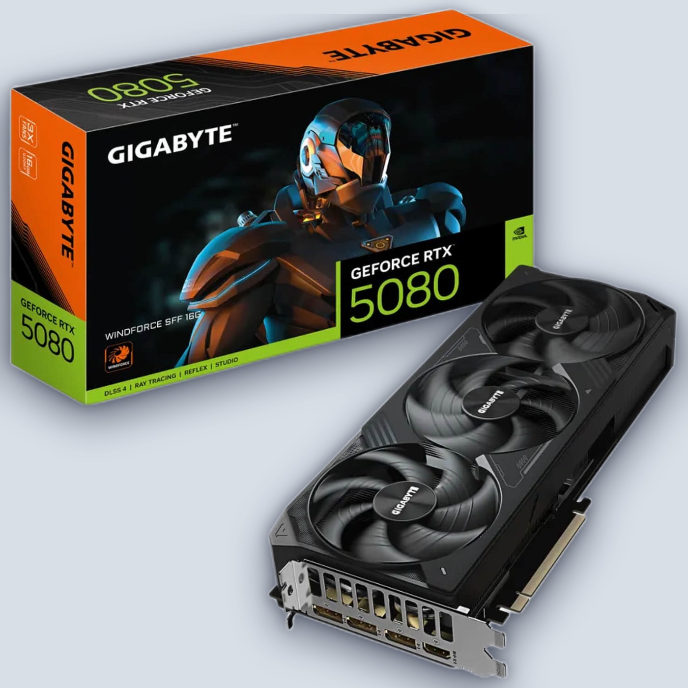 Gigabyte GeForce RTX 5080 WINDFORCE SFF 16G GV-N5080WF3-16GD
