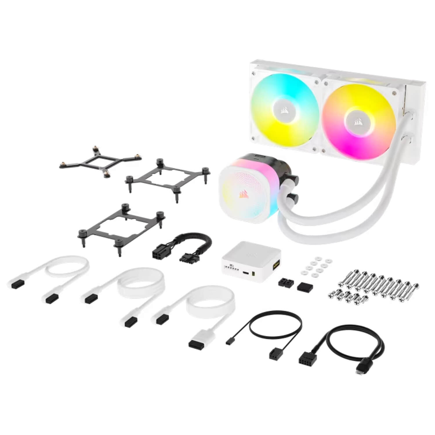 Corsair iCUE LINK TITAN 240 RX RGB AIO Liquid CPU Cooler White — image 3
