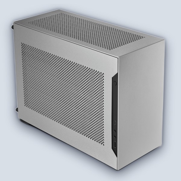 LIAN-LI A4-H2O Mini-ITX Silver PC Case — image 2
