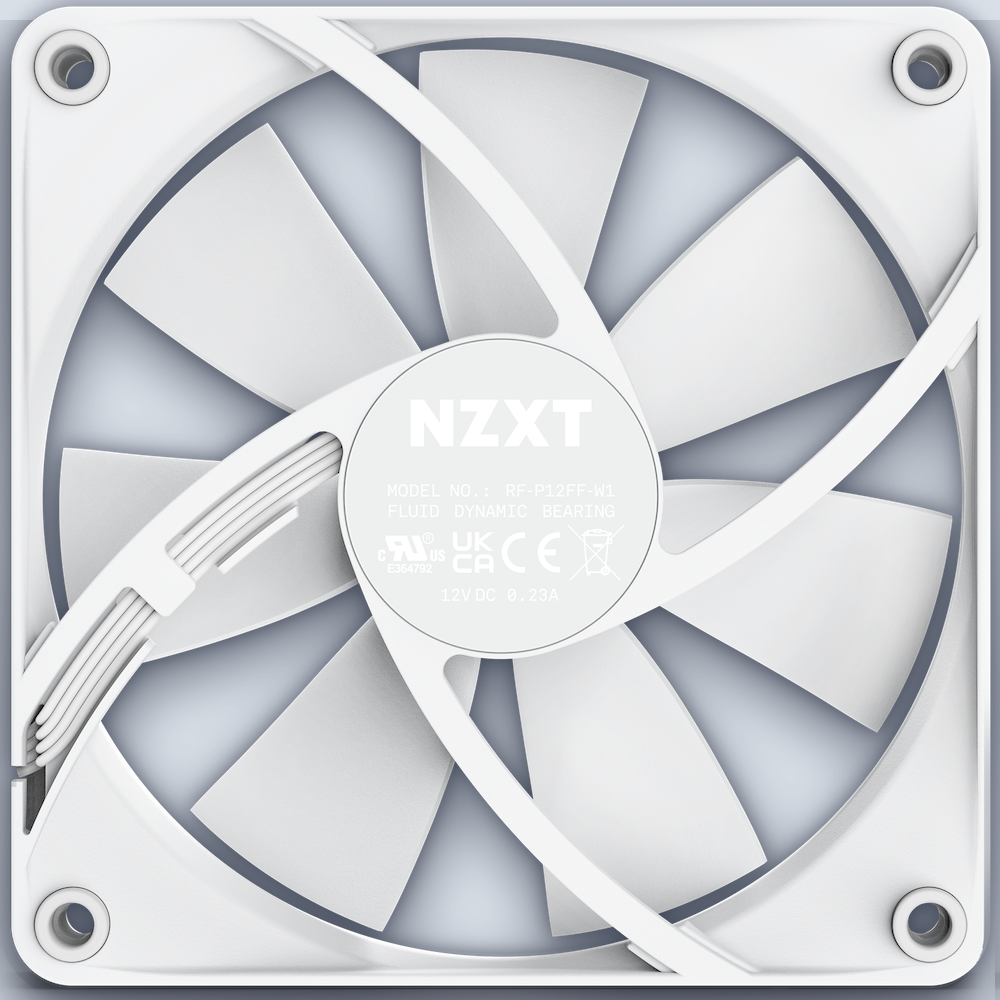 NZXT F120P 120mm Static Pressure White Fan — image 4