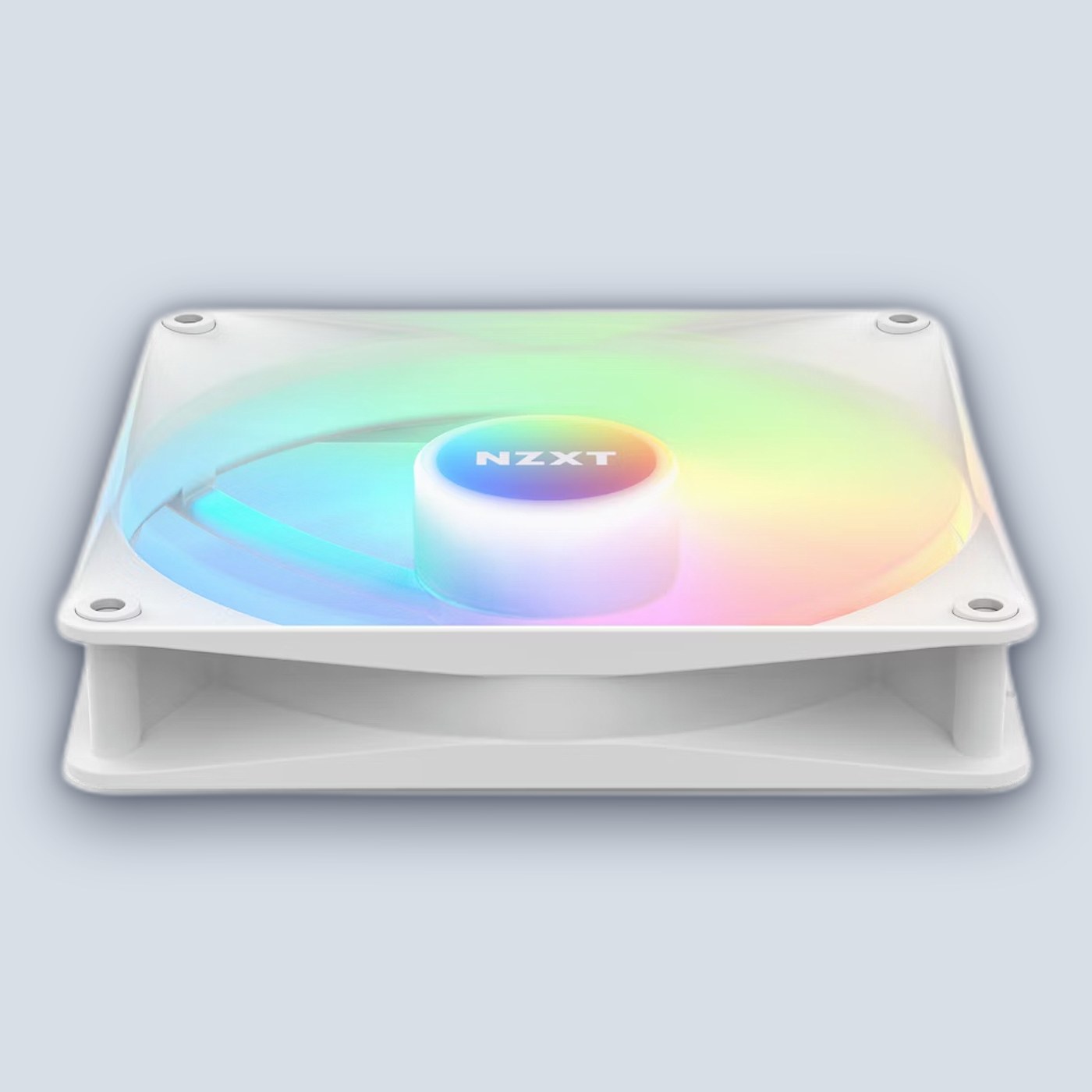 NZXT F140RGB Core 140mm Hub-Mounted RGB Fan White — image 4