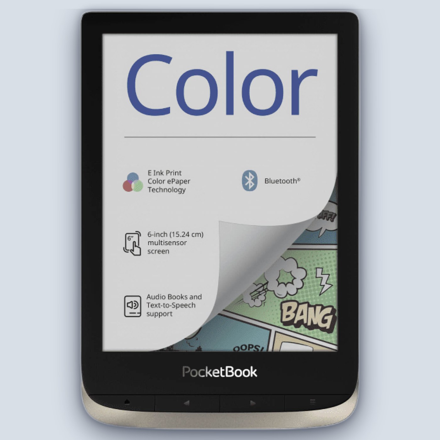 ספר אלקטרוני PocketBook 6″ Color עם מסך צבעוני