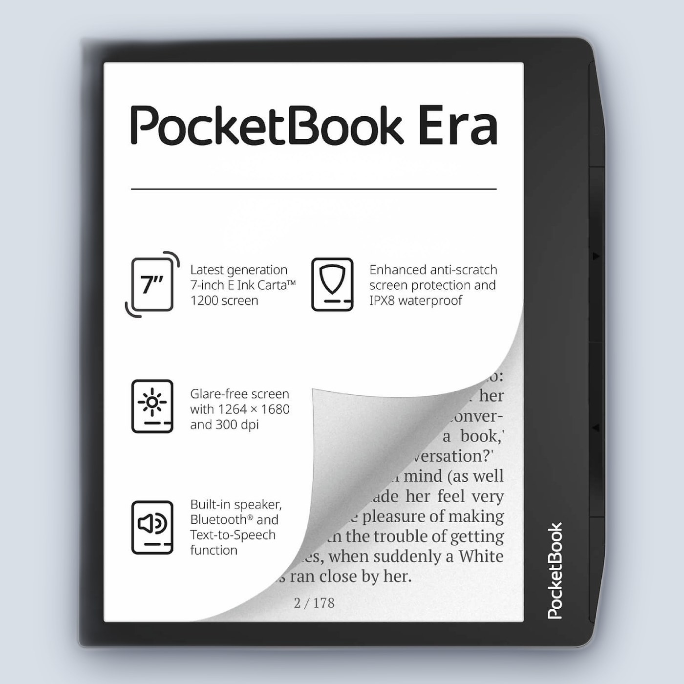 ספר אלקטרוני PocketBook 7″ Era Silver