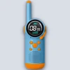 Porodo Kids Dual LCD Walkie Talkies with Flashlight & Keypad Child Lock – Blue