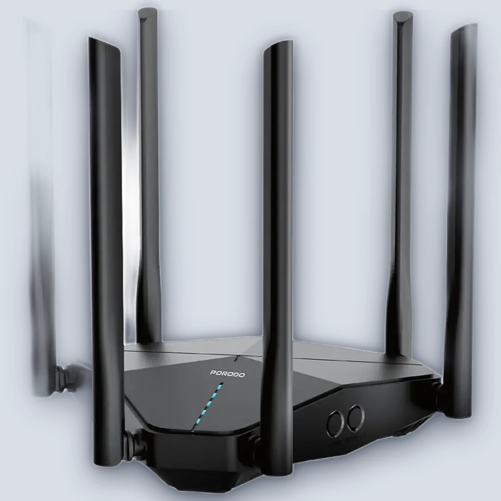 Porodo Porodo Dual Band Portable Wi-Fi Router – Black