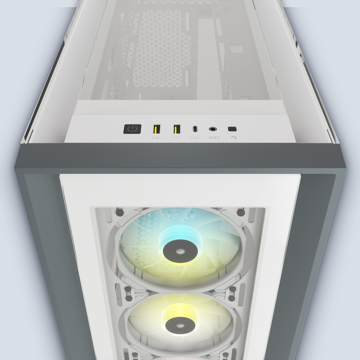 Corsair iCUE 5000X RGB Smart TG White PC Case โ image 3