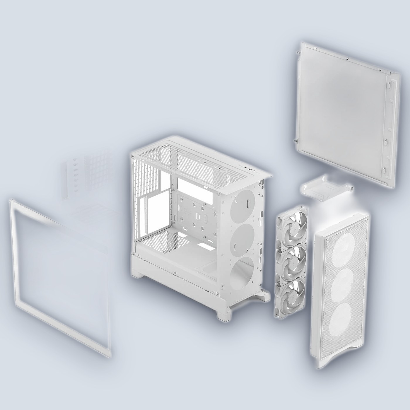Fractal Design Pop 2 Air - White TG RGB PC Case — image 7