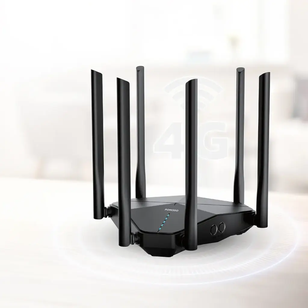 Porodo Porodo Dual Band Portable Wi-Fi Router – Black