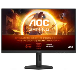 AOC 27″ Q27G4XF IPS QHD 180Hz 0.5ms Gaming Monitor