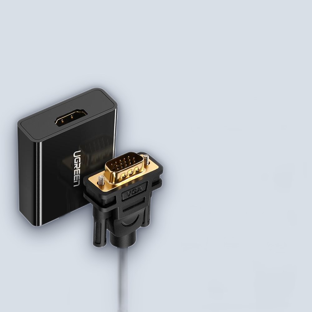 UGREEN HDMI Female to VGA Male with 3.5mm and micro USB Converter — image 2