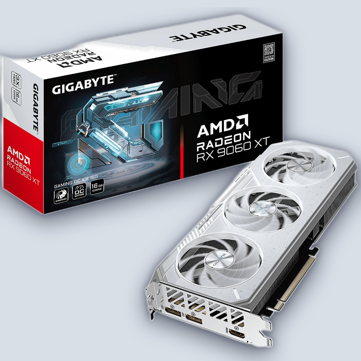 Gigabyte Radeon RX 9060 XT GAMING OC ICE 16G