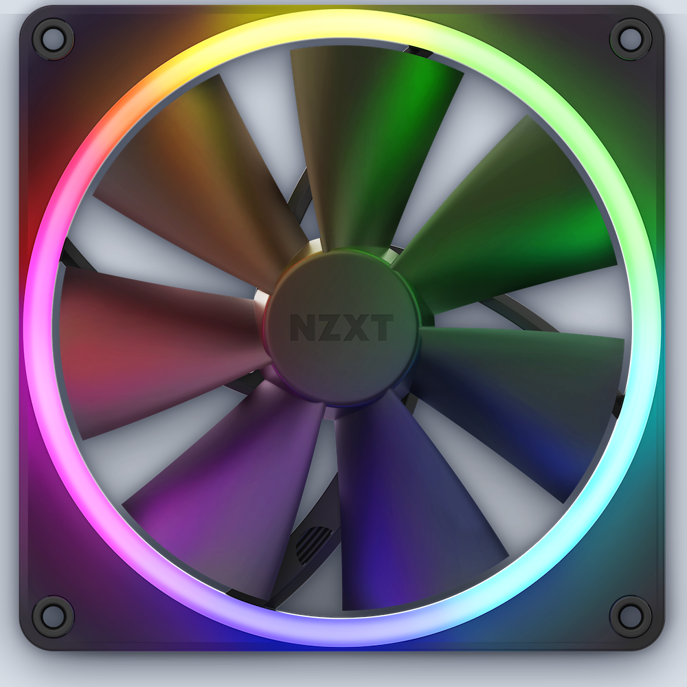 NZXT F140RGB 140mm RGB Black Fan