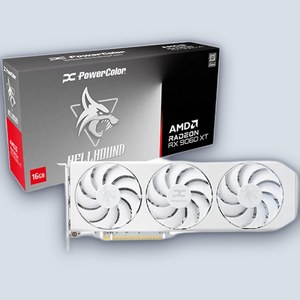 PowerColor Hellhound Spectral White RX 9060 XT 16GB GDDR6 Monitor