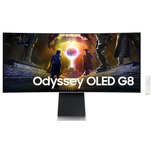 Samsung 34″ Odyssey G8 OLED QHD 175Hz 0.03ms 1800R Curved Gaming Monitor