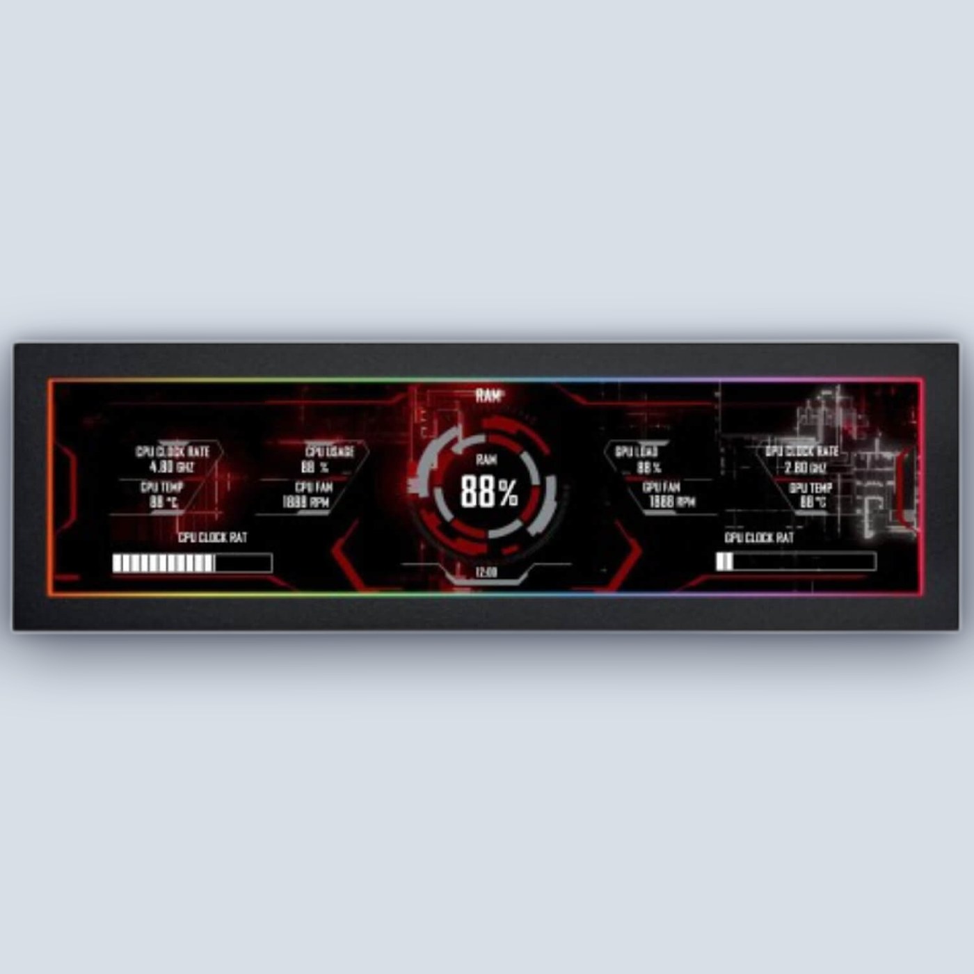 Lian-Li 8.8" IPS Universal Screen Black
