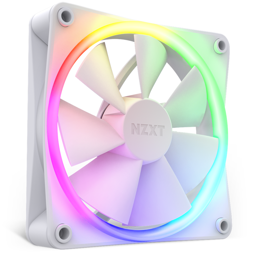 NZXT F120RGB 120mm RGB White Fan — image 2