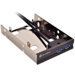 SilverStone Convertor Bay 3.5" to 2.5"x2 + USB3.0