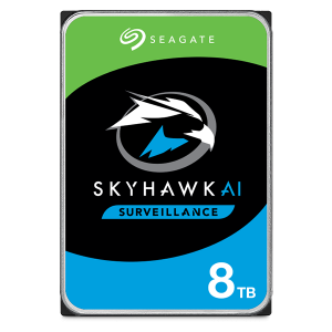 Seagate 8TB 256MB 7200 SATA3 SkyHawk AI 3.5″ HDD