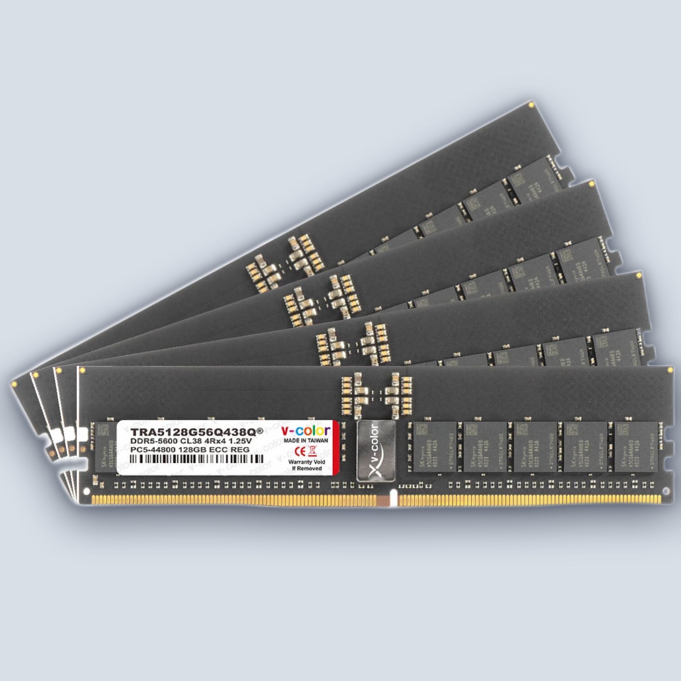 v-color DDR5 512GB (4x128GB) 5600 CL38 OC EXPO R-DIMM Workstation