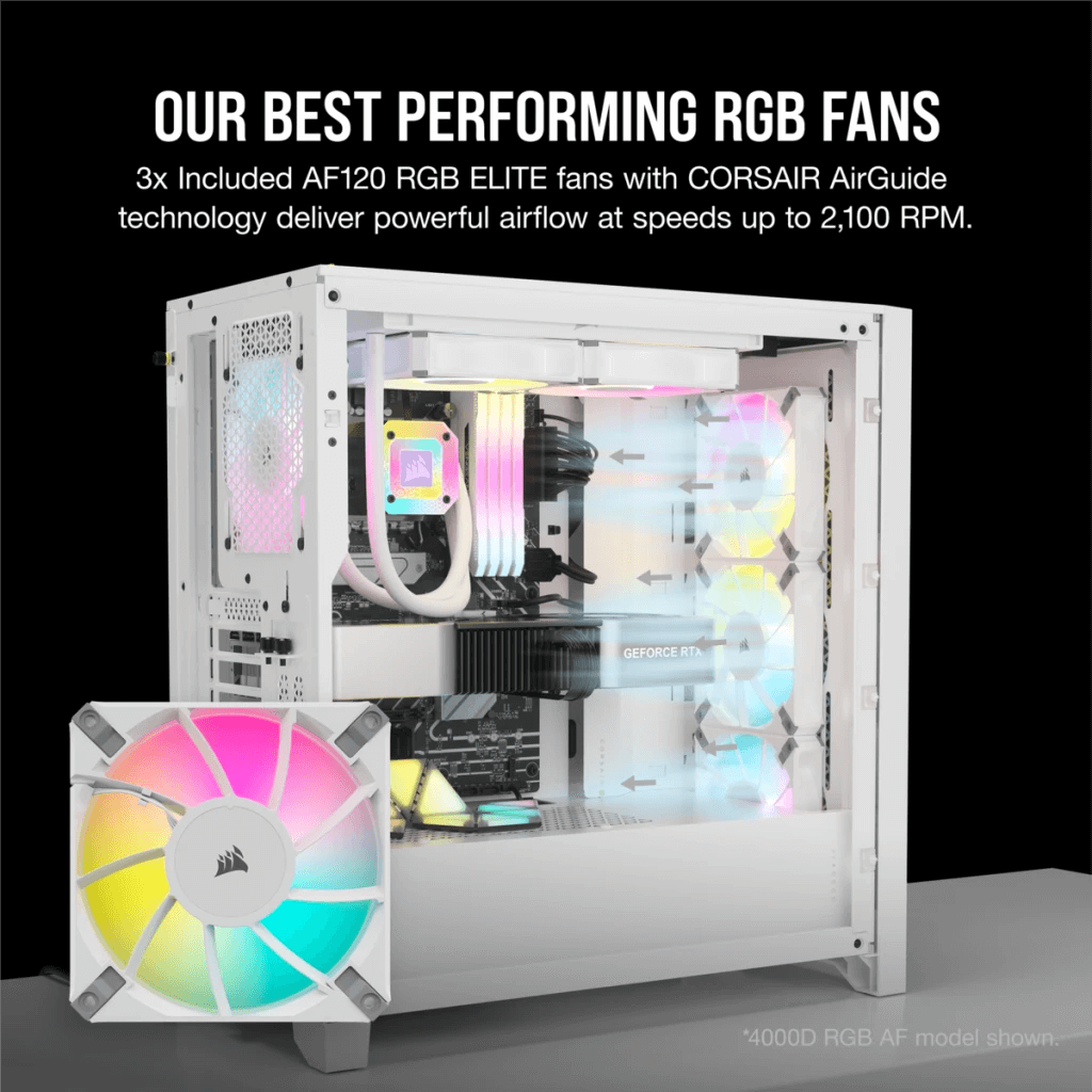 Corsair iCUE 5000D RGB Airflow White PC Case โ image 3
