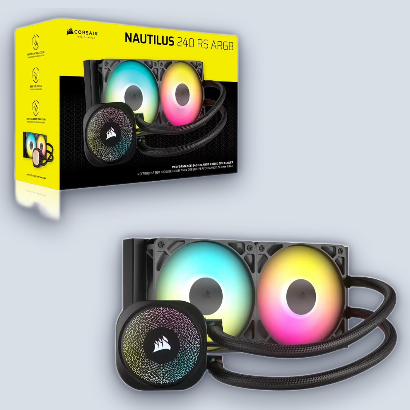 Corsair NAUTILUS 240 RS ARGB CPU Liquid Cooler — image 4
