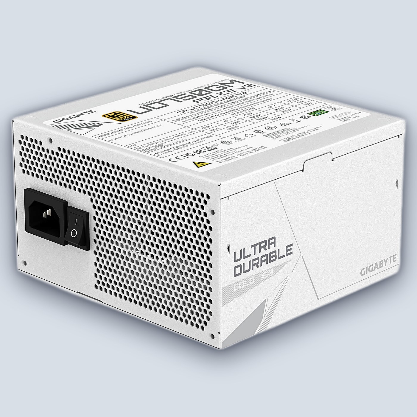 Gigabyte UD750GM PG5 V2 ICE 750W Gold 80+ PCIe 5.1 Power Supply — image 2