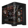 1StPlayer UV6 3xARGB Fans Black Case