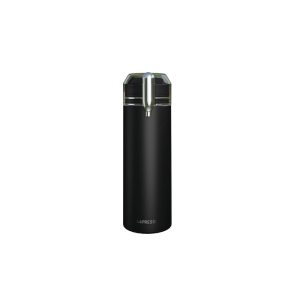 LePresso FizzFlow 750ml Double Wall Vacuum Functional Sparkling Water Bottle – Black