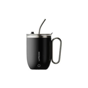 LePresso LePresso Sip Spin Auto Stirring 420ml Mug – Black