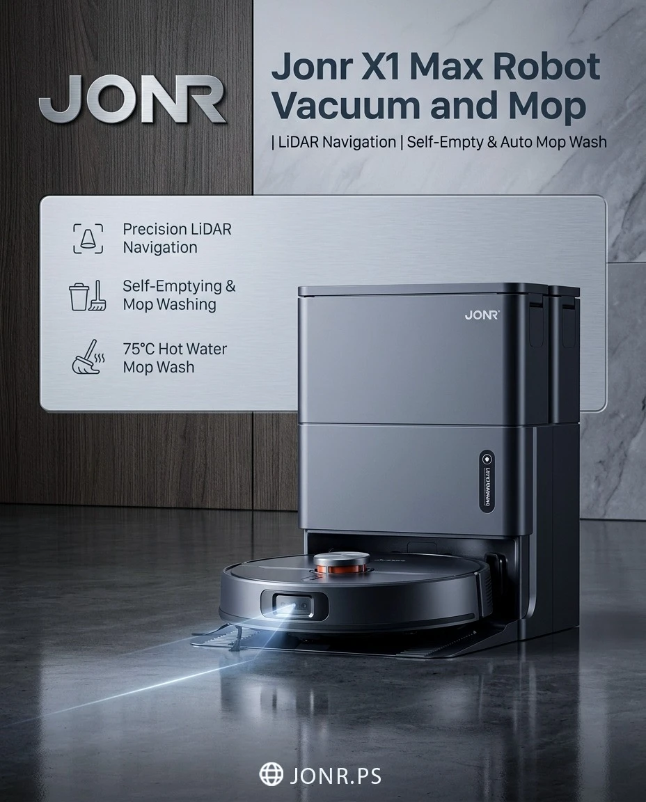 JONR Jonr X1 Max Robot Vacuum and Mop – Black