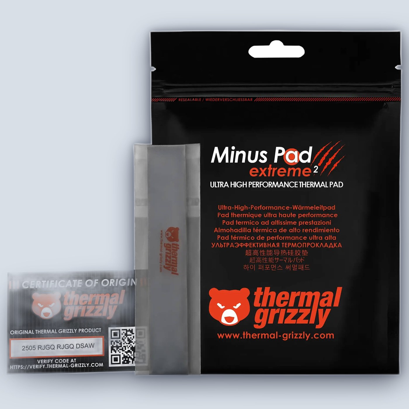 Thermal Grizzly Minus Pad Extreme 2 Thermal Pad 0.5mm 2pcs - Image 3