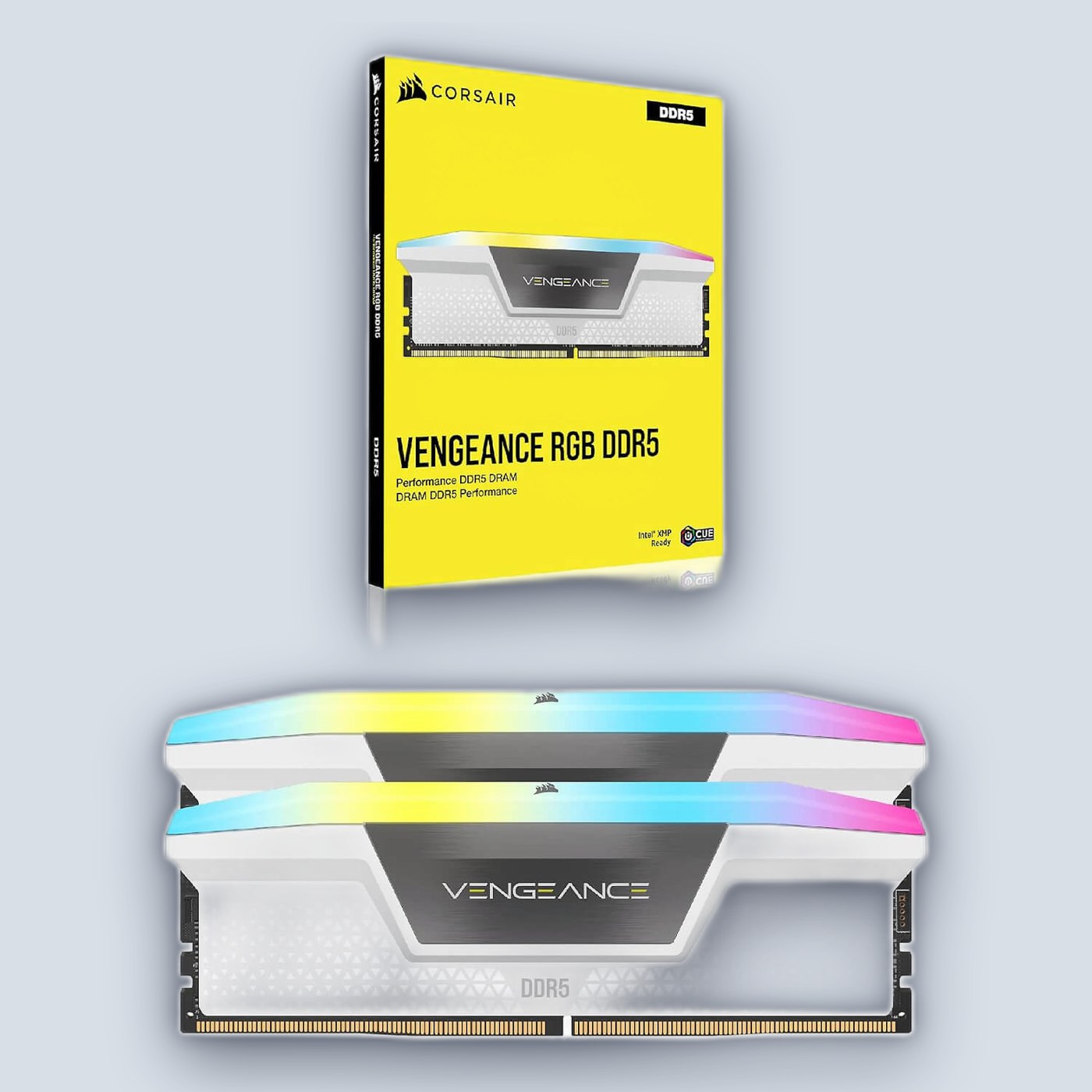 Corsair Vengeance RGB DDR5 64GB (2x32GB) 6000 CL30 White XMP 3.0 — image 3