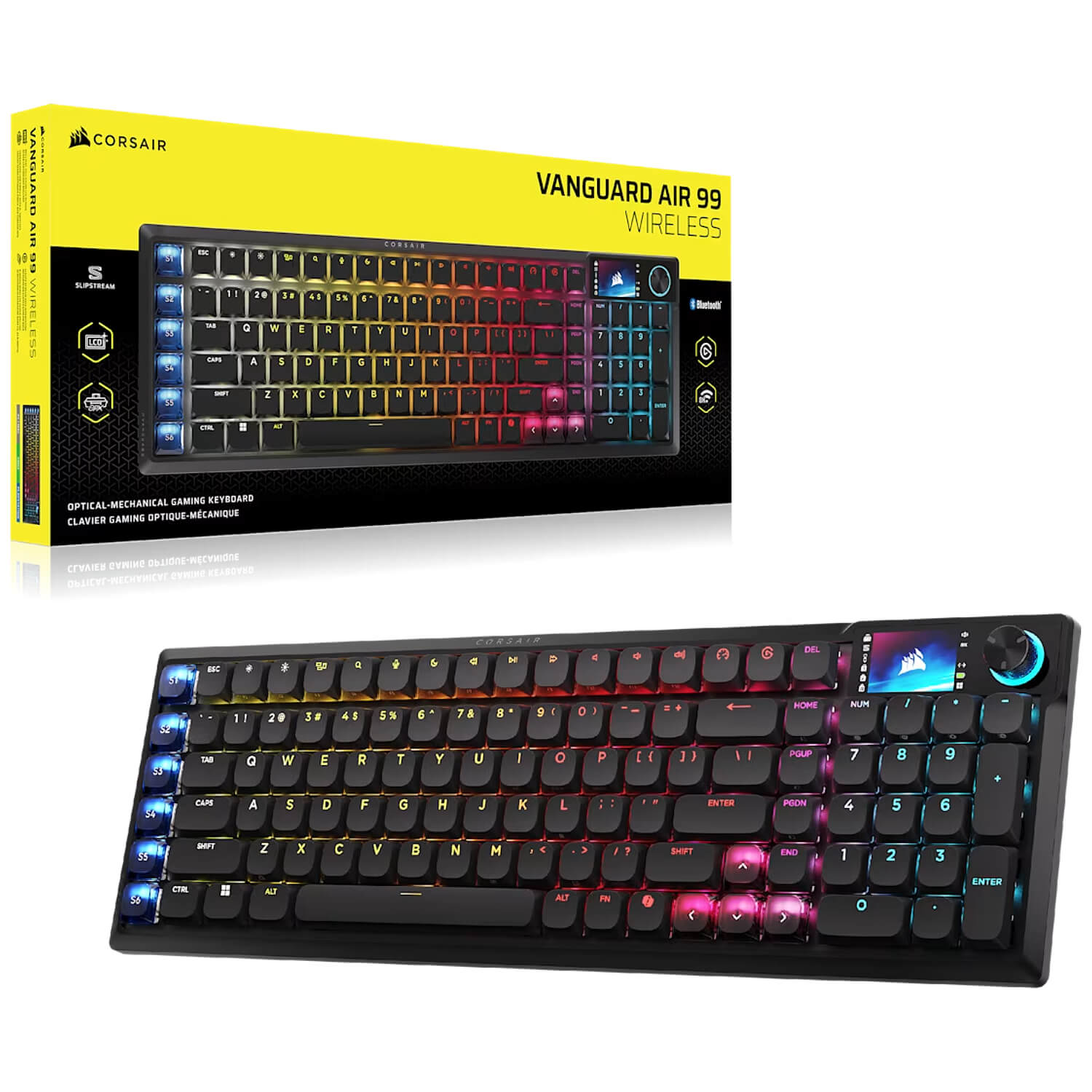 Corsair VANGUARD AIR 99 Optical-Mechanical Hebrew/English Wireless Mechanical Gaming Keyboard — image 3