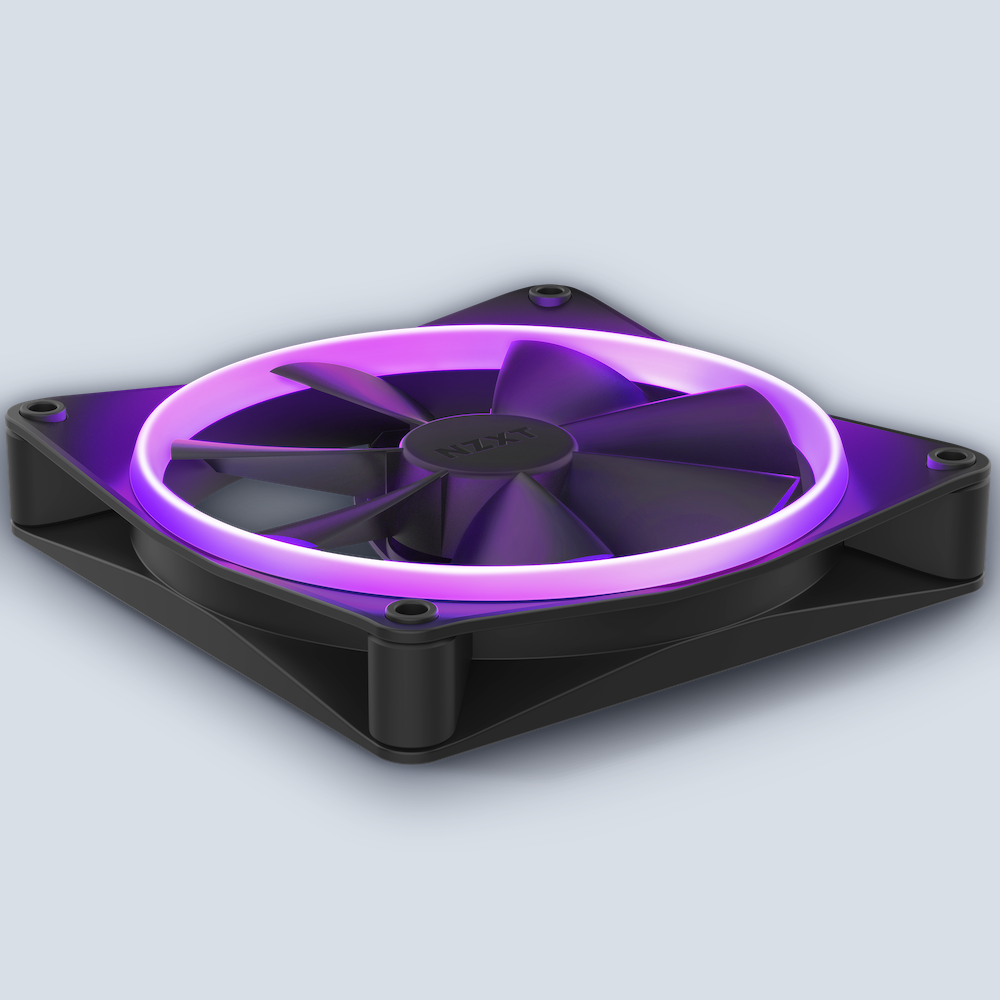 NZXT F140RGB 140mm RGB Black Fan โ image 4