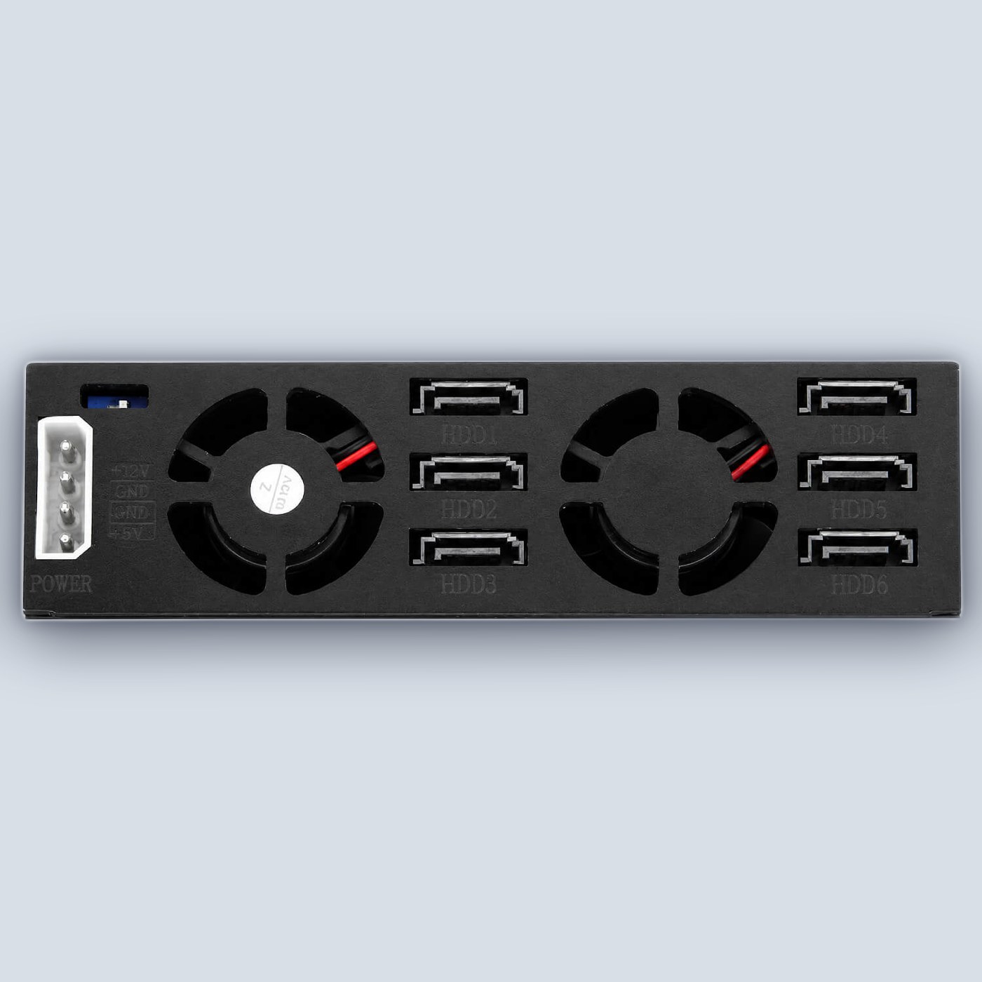 iStarUSA 5.25" to 6x2.5" SATA SAS 6 Gbps HDD SSD Hot-swap Rack — image 6