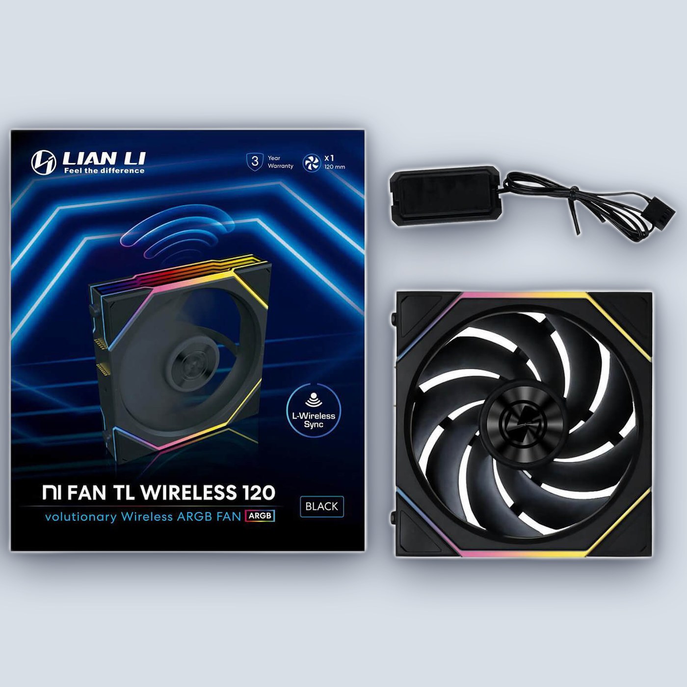Lian-Li TL120 UNI Wireless LED Black Fan — image 2