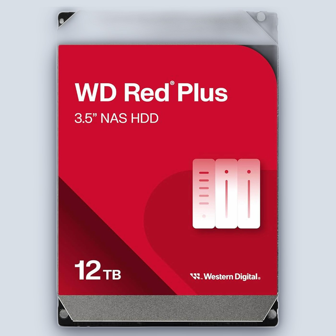 WD 12TB 512MB 7200 3.5″ SATA3 Red Plus NAS HDD