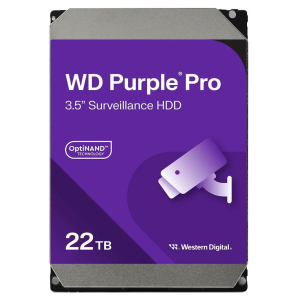 WD 22TB 512MB 7200 3.5″ SATA3 Purple Pro HDD