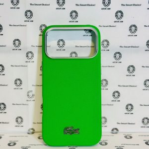 Lacoste Lacoste MagSafe Full Wrapped Leather Case – iPhone 17 Pro Max – Estragon Green
