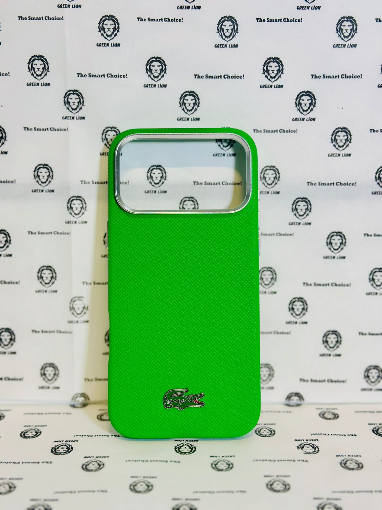 Lacoste Lacoste MagSafe Full Wrapped Leather Case – iPhone 17 Pro Max – Estragon Green