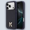 Karl Lagerfeld Karl Lagerfeld MagSafe PU Leather Metal K & Karl Logo – iPhone 17 Pro – Navy