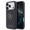 Guess MagSafe Saffiano Leather 4G Resin Logo – iPhone 17 Pro – Navy