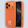 Karl Lagerfeld Karl Lagerfeld MagSafe PU Leather Metal K & Karl Logo – iPhone 17 Pro – Orange