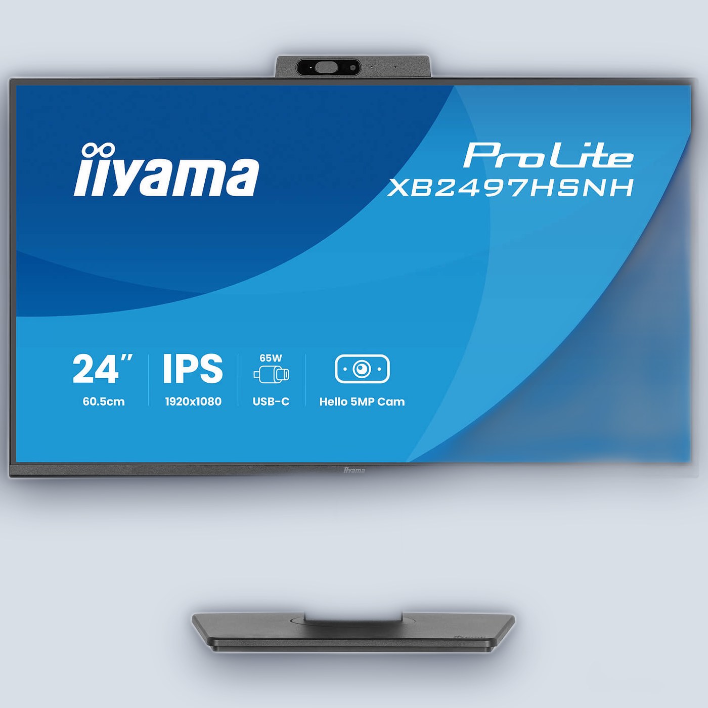 IIYAMA 23.8’’ FHD 100Hz 1ms Webcam USB-C PD65W IPS Monitor