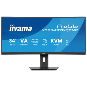 IIYAMA 34″ ProLite VA UWQHD 120Hz 0.4ms 1500R Curved Monitor (XCB3497WQSNP)