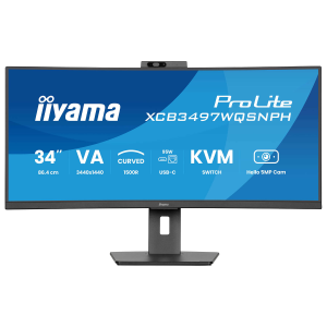IIYAMA 34″ ProLite VA UWQHD 120Hz 0.4ms 1500R Curved Monitor (XCB3497WQSNPH)