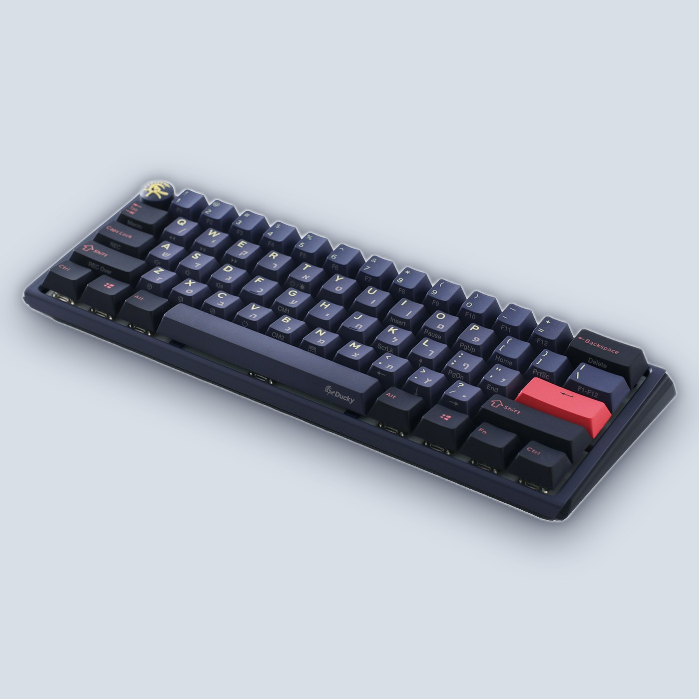 Ducky One 3 Mini Cosmic Cherry Silver Switch (Hebrew/English) Mechanical Keyboard — image 5